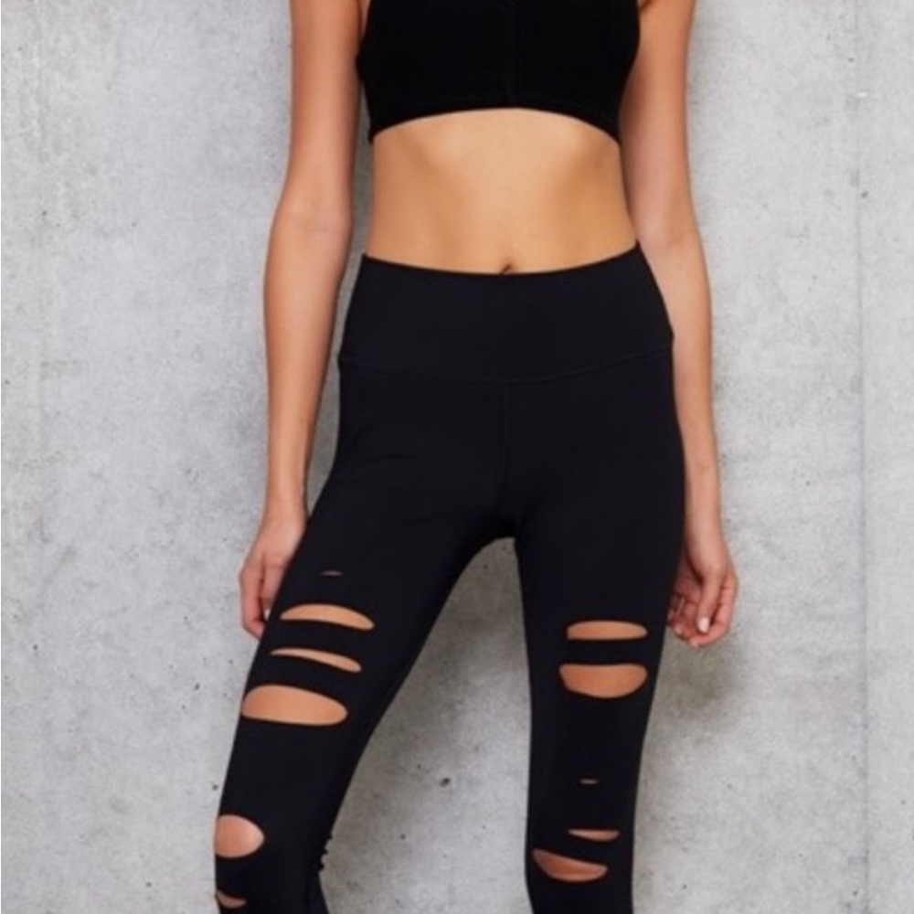 Alo Black Warrior Leggings